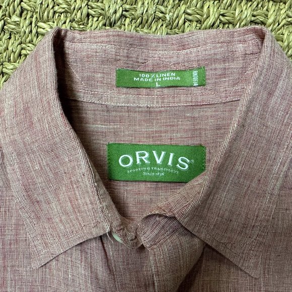 ORVIS LINEN SHIRT - Picture 2 of 6